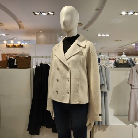 오픈카라더블버튼코트