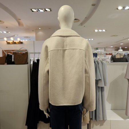 오픈카라더블버튼코트