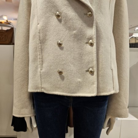 오픈카라더블버튼코트