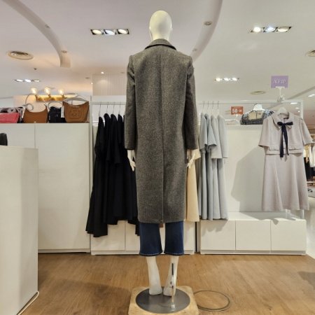 헤링본H라인코트