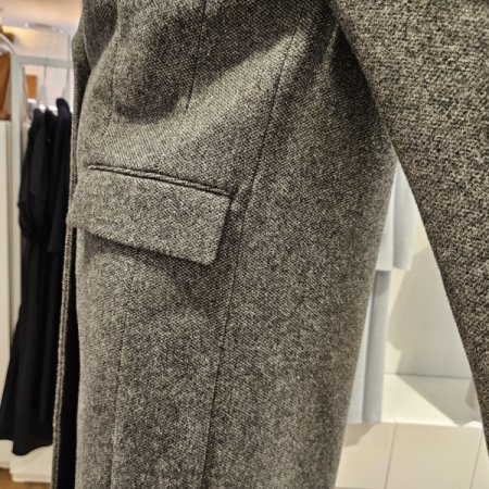 헤링본H라인코트