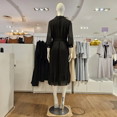 플리츠허리밴딩원피스