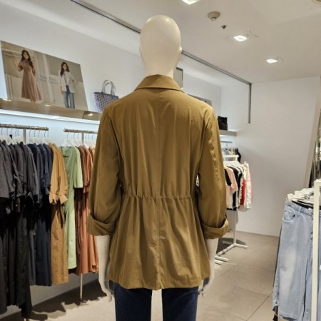 허리스트링중기장점퍼