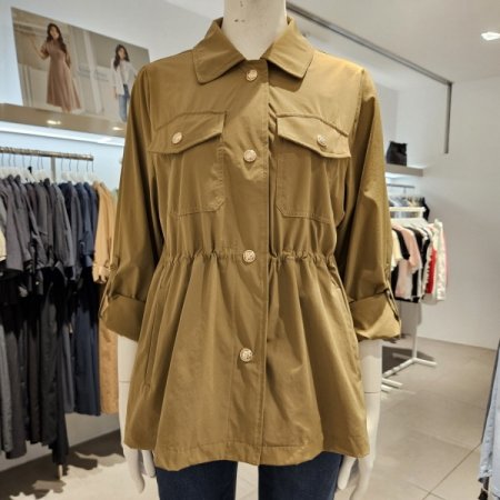 허리스트링중기장점퍼