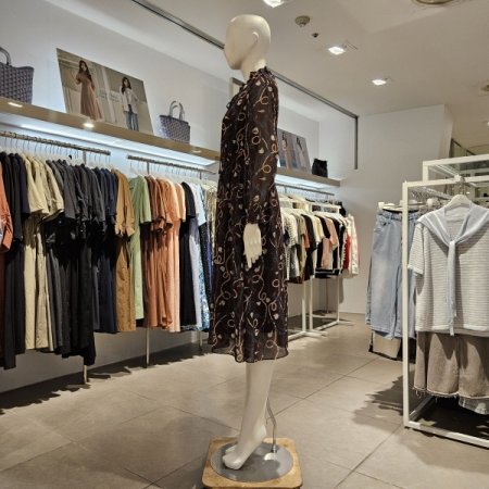 체인프린트스모킹원피스