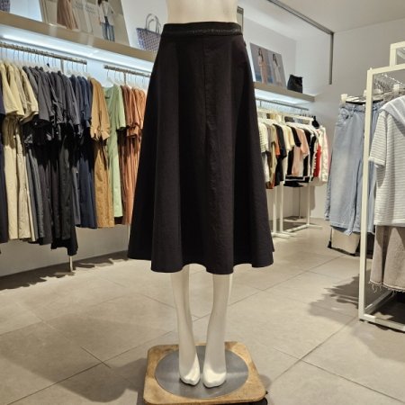 허리밴딩플레어스커트