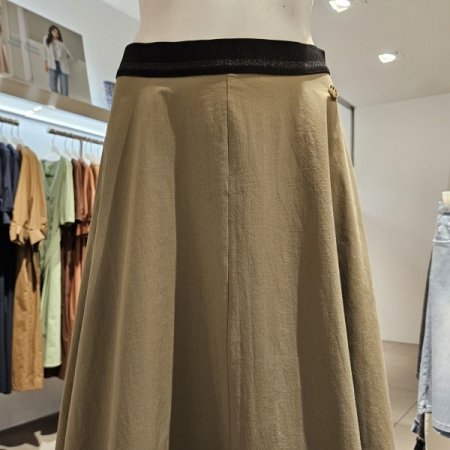 허리밴딩플레어스커트