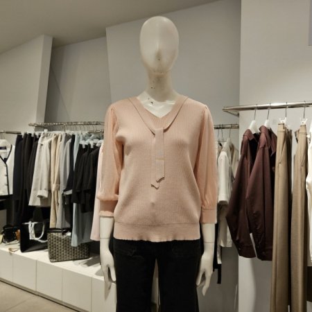 넥타이소매시스루니트