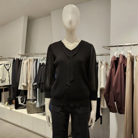 넥타이소매시스루니트