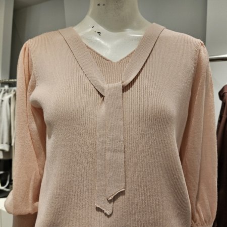 넥타이소매시스루니트