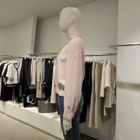 블루종크롭블라우스