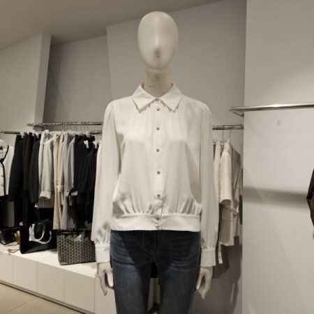 블루종크롭블라우스