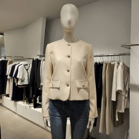 팬시라운드넥앞포켓자켓