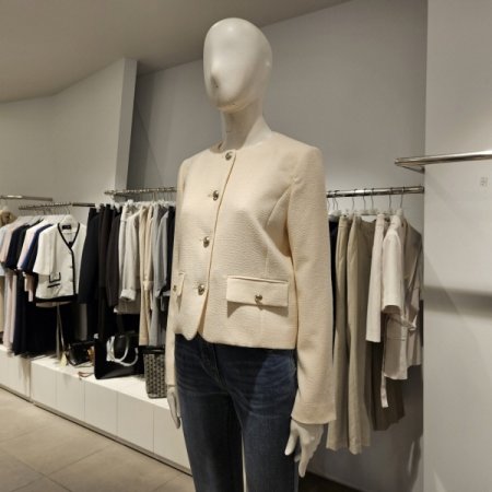 팬시라운드넥앞포켓자켓