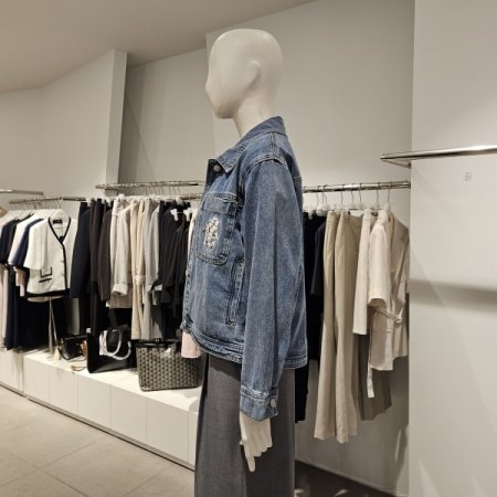 비즈장식데님자켓