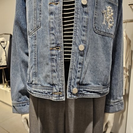 비즈장식데님자켓