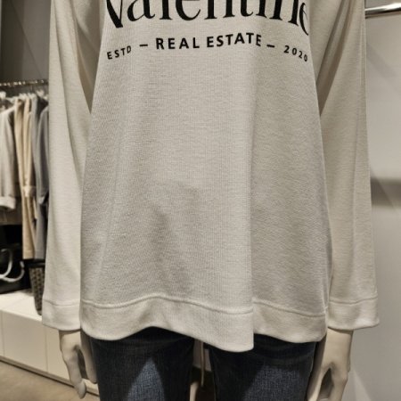 잭클린레터링긴팔티셔츠