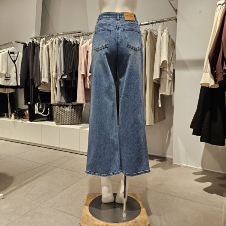 히든밴딩일자통데님팬츠