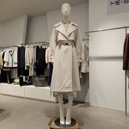 옵션벨트뒷밴딩트렌치코트