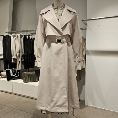 옵션벨트뒷밴딩트렌치코트