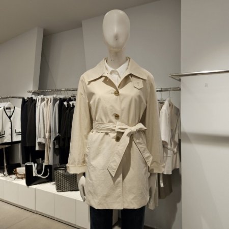 카라비죠싱글숏트렌치코트