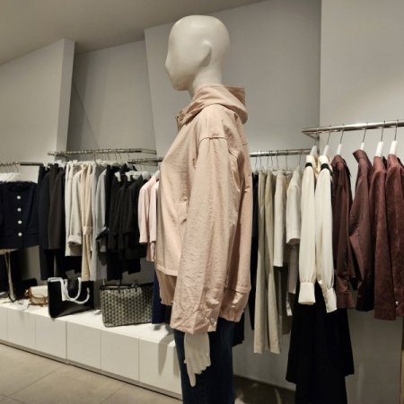 후드밑단스트링점퍼