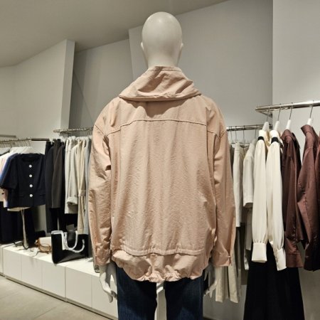 후드밑단스트링점퍼