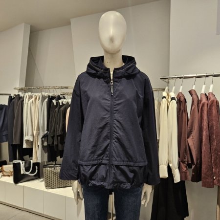 후드밑단스트링점퍼