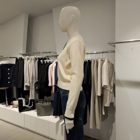 폴유어배색라운드가디건