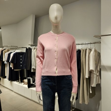 폴유어배색라운드가디건