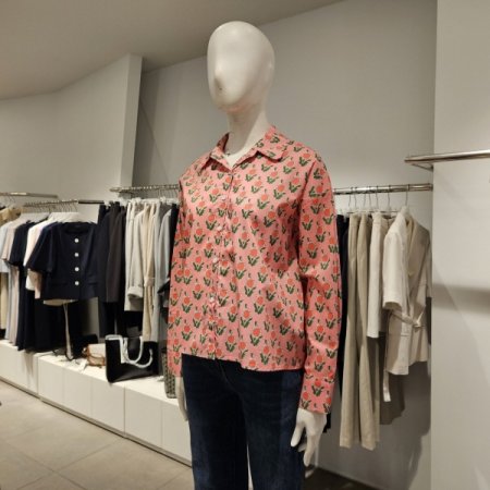 플라워패턴블라우스