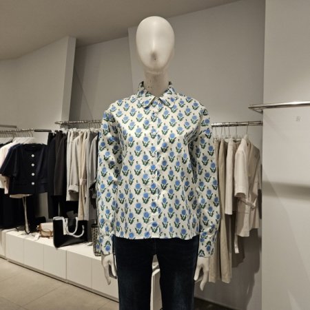 플라워패턴블라우스