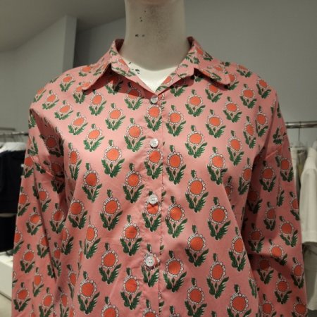 플라워패턴블라우스