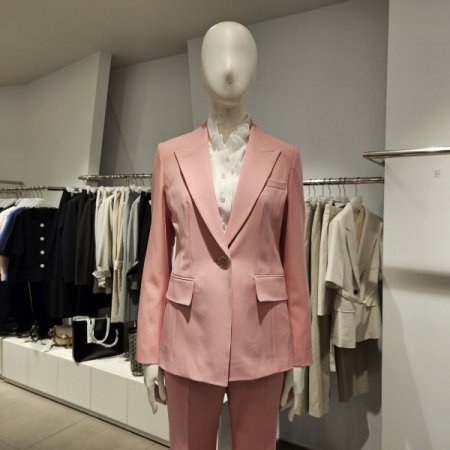 금속단추컬러자켓