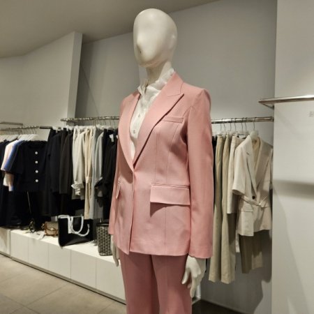 금속단추컬러자켓