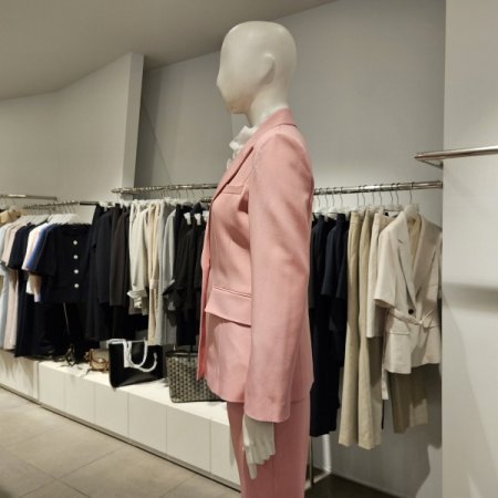 금속단추컬러자켓