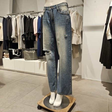 데미지와이드데님팬츠