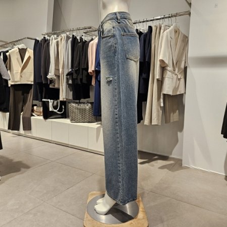 데미지와이드데님팬츠