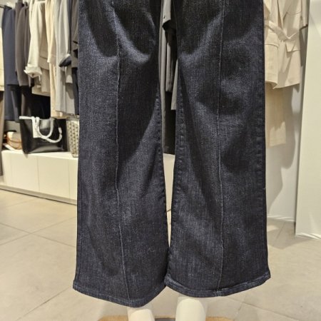 기모히든밴딩와이드데님팬츠