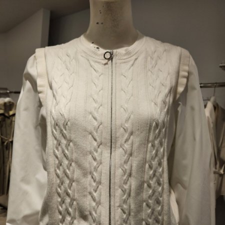 우븐패치집업가디건