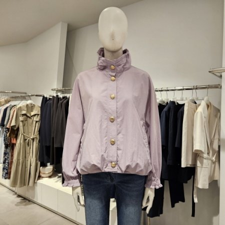 밑단변형와이드카라숏점퍼