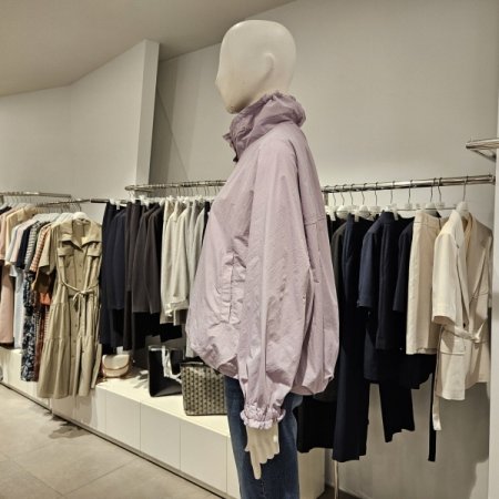 밑단변형와이드카라숏점퍼