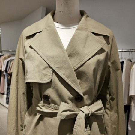 캐쥬얼더블숏트렌치코트