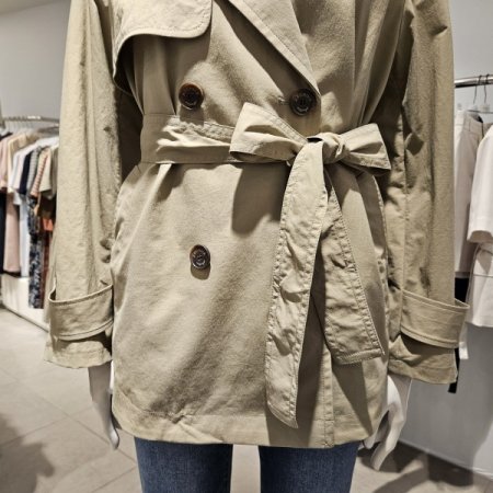 캐쥬얼더블숏트렌치코트