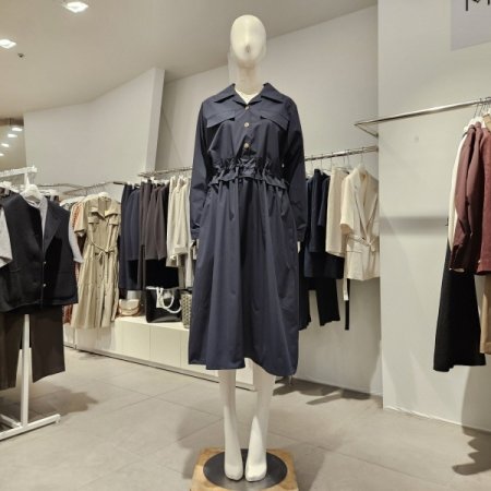 허리스트링카라원피스