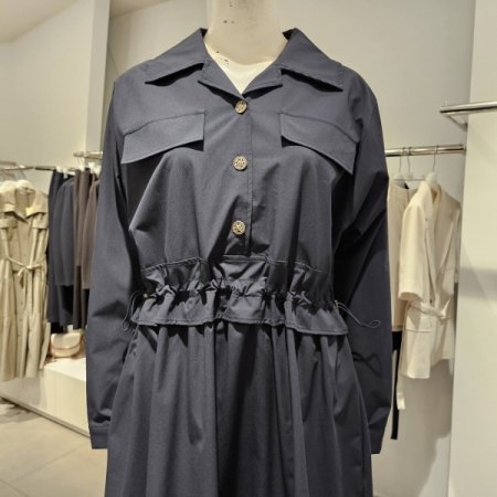 허리스트링카라원피스