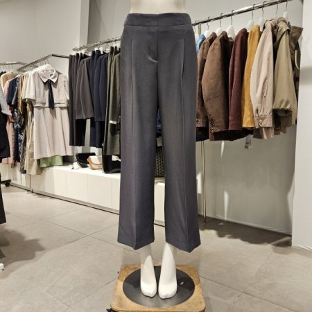 허리뒷밴딩주름통와이드팬츠