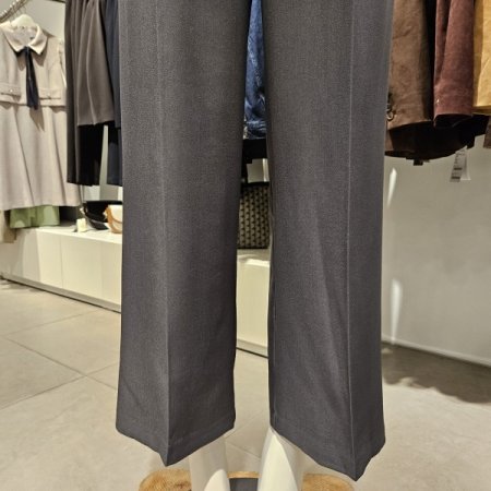 허리뒷밴딩주름통와이드팬츠