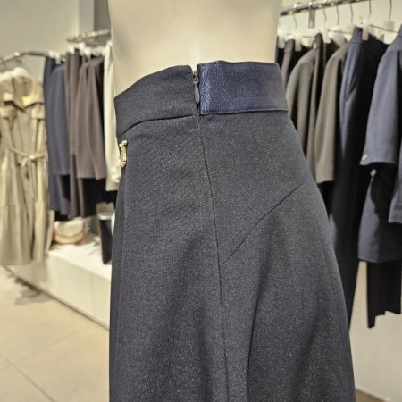 장식뒷밴딩플레어스커트