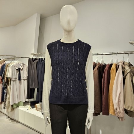 사이드슬릿라운드조끼